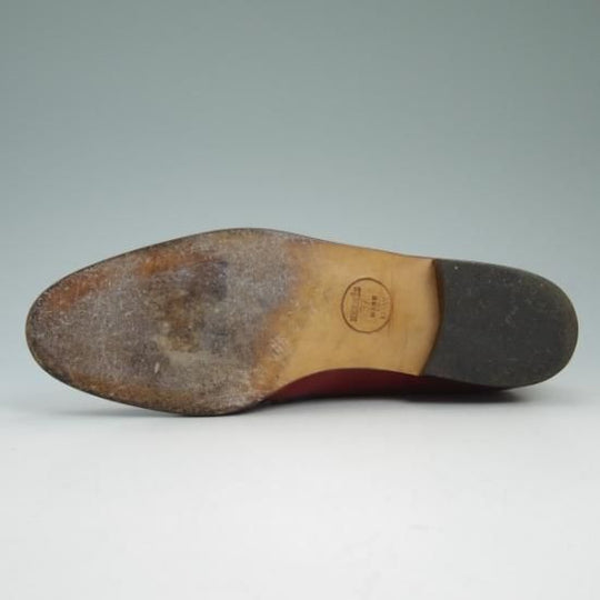 ★(仏)エルメス(レディース) SIZE 37 【★希少!!ビンテージHermes/赤×白 コンビカラー】 Uチップ★b351