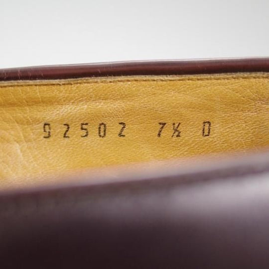 美品★ブルックスブラザーズ 7.5D 【★超希少!!新喜皮革コードバン使用】バーガンディー/コインローファー/BROOKS BROTHERS★b354