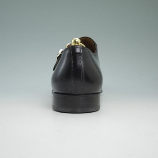 新品★(伊)サントーニ SIZE 7.5【★ダブルモンク/カーフ】モンクストラップ/FIRST SUPER NERO/7289/Santoni★b357