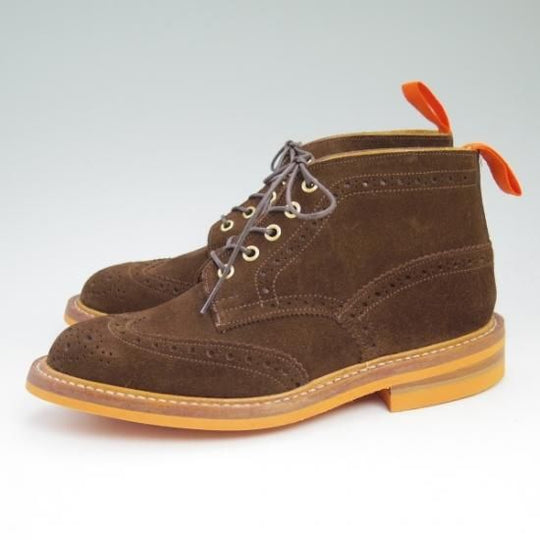 未使用★トリッカーズ SIZE 6.5【★希少!!５アイレット仕様】コマンドクラブソール/M5833/スエード/カントリーブーツ/Tricker's★b359