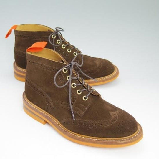 未使用★トリッカーズ SIZE 6.5【★希少!!５アイレット仕様】コマンドクラブソール/M5833/スエード/カントリーブーツ/Tricker's★b359