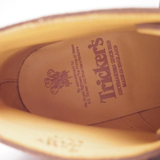 未使用★トリッカーズ SIZE 6.5【★希少!!５アイレット仕様】コマンドクラブソール/M5833/スエード/カントリーブーツ/Tricker's★b359