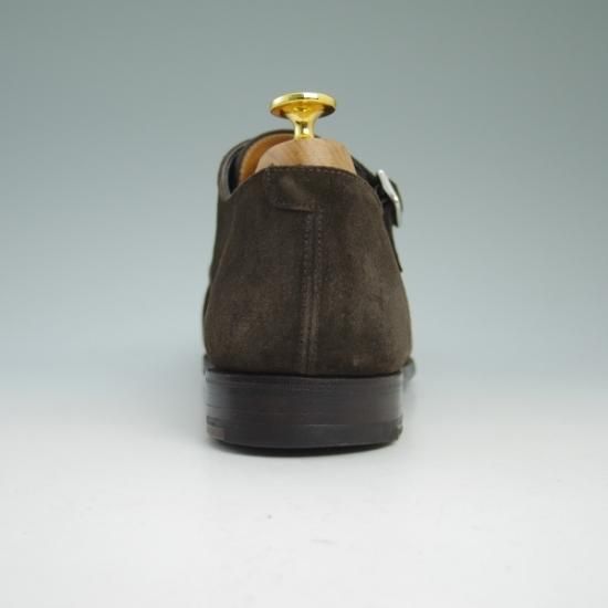 美品★クロケット&ジョーンズ 8.5D【★ハンドグレードライン/LOWNDES 2】スエード/341ラスト/ダブルモンク/Crockett&Jones★b360