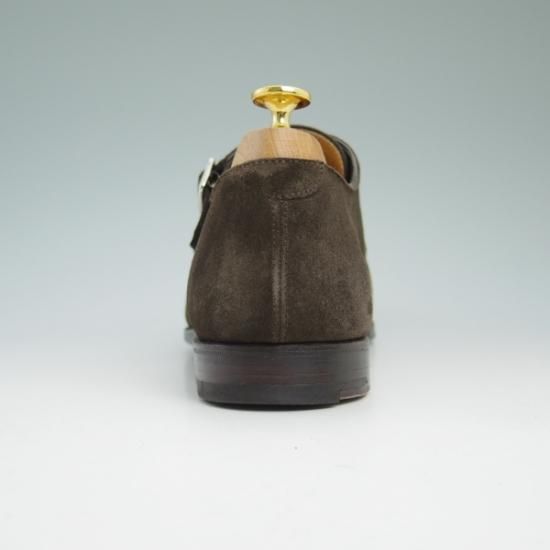 美品★クロケット&ジョーンズ 8.5D【★ハンドグレードライン/LOWNDES 2】スエード/341ラスト/ダブルモンク/Crockett&Jones★b360