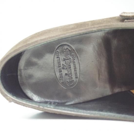 美品★クロケット&ジョーンズ 8.5D【★ハンドグレードライン/LOWNDES 2】スエード/341ラスト/ダブルモンク/Crockett&Jones★b360
