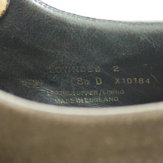 美品★クロケット&ジョーンズ 8.5D【★ハンドグレードライン/LOWNDES 2】スエード/341ラスト/ダブルモンク/Crockett&Jones★b360
