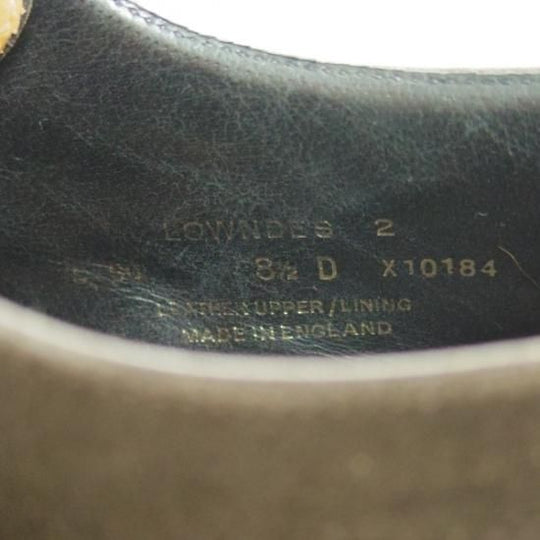 美品★クロケット&ジョーンズ 8.5D【★ハンドグレードライン/LOWNDES 2】スエード/341ラスト/ダブルモンク/Crockett&Jones★b360