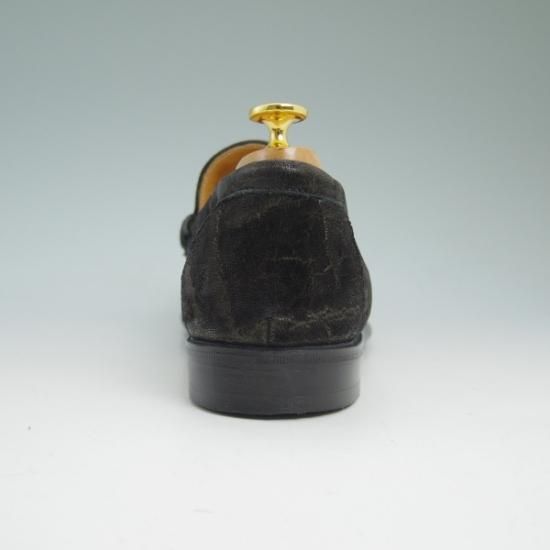 ★(伊)F.LLI ジャコメッティ SIZE 42【定価15万円程度★象革/エレファントレザー】コインローファー/フラテッリ/F.LLI Giacometti★b362