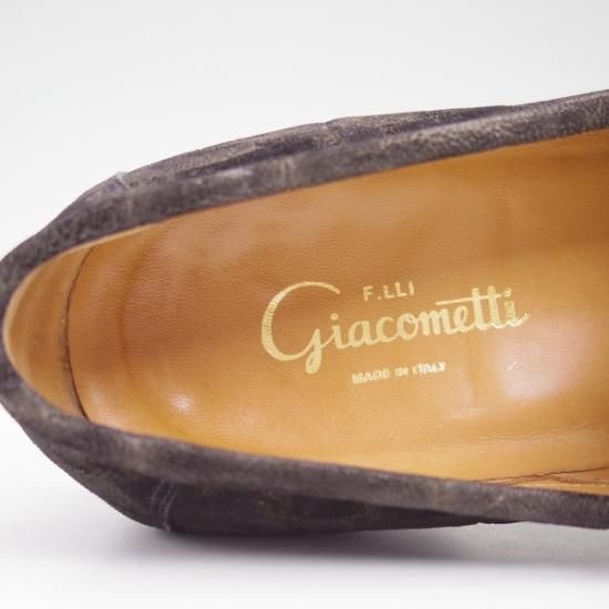 ★(伊)F.LLI ジャコメッティ SIZE 42【定価15万円程度★象革/エレファントレザー】コインローファー/フラテッリ/F.LLI Giacometti★b362