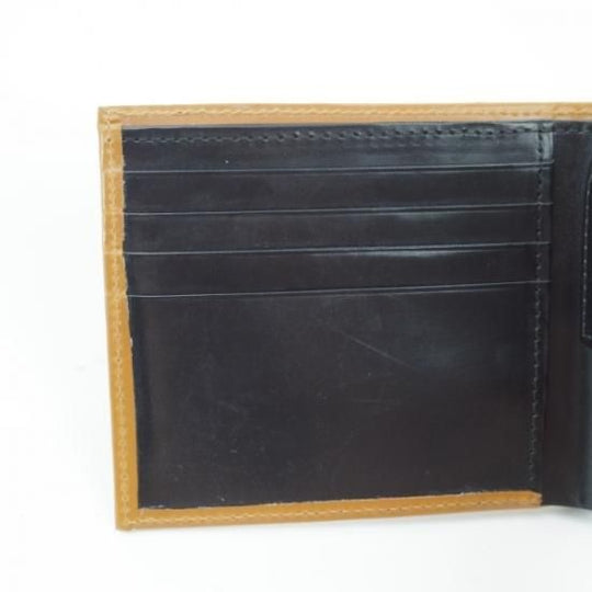 極美品★ニュー&リングウッド【★ブライドルレザー仕様】茶×黒/二つ折り財布/レザー 本革/メンズ/NEW&LINGWOOD★b365