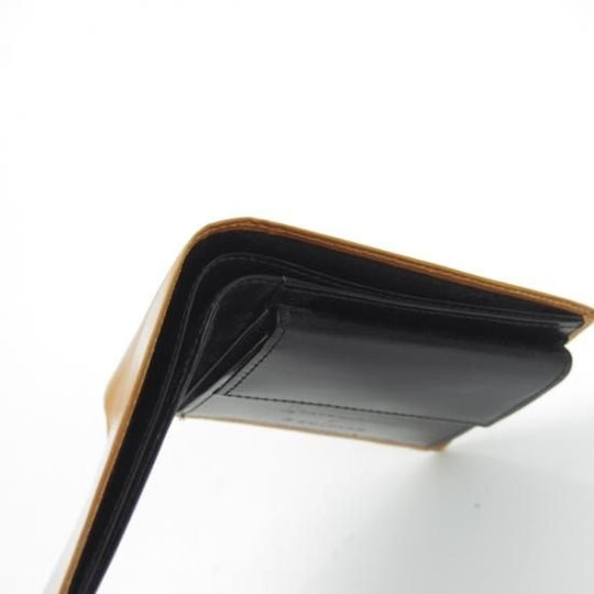 極美品★ニュー&リングウッド【★ブライドルレザー仕様】茶×黒/二つ折り財布/レザー 本革/メンズ/NEW&LINGWOOD★b365