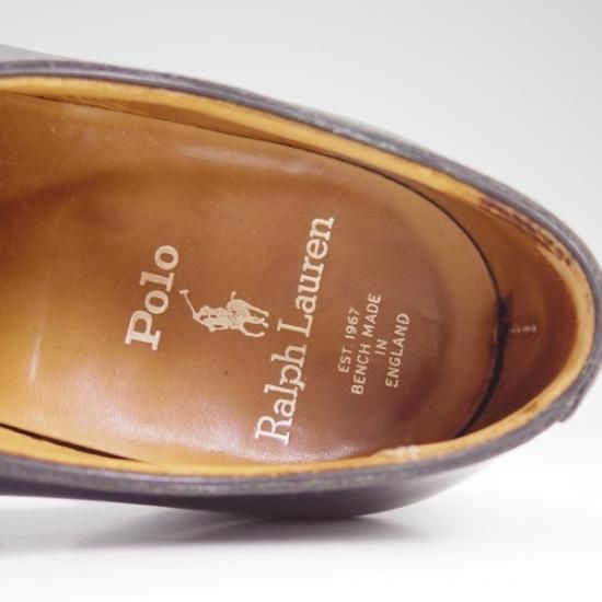 極上★クロケット＆ジョーンズ UK7/US7.5E【★ラルフローレン別注/Polo Ralph Lauren】プレーントゥ/Crockett＆Jones★b371