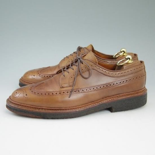 美品★オールデン 7.5E【★(ハワイ)Leather Soul別注/レザーソウル】クロムエクセルレザー/97872/ロングウイング/バリーラスト/Alden★b374