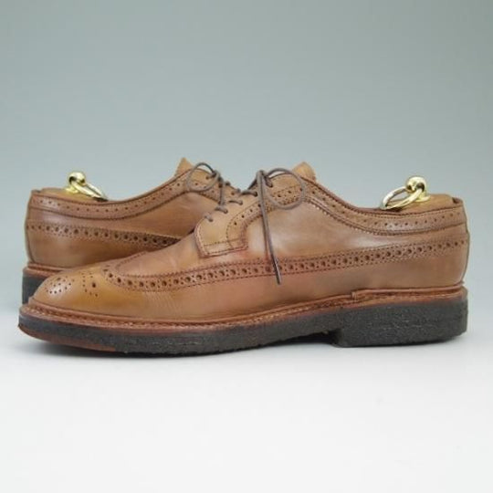 美品★オールデン 7.5E【★(ハワイ)Leather Soul別注/レザーソウル】クロムエクセルレザー/97872/ロングウイング/バリーラスト/Alden★b374