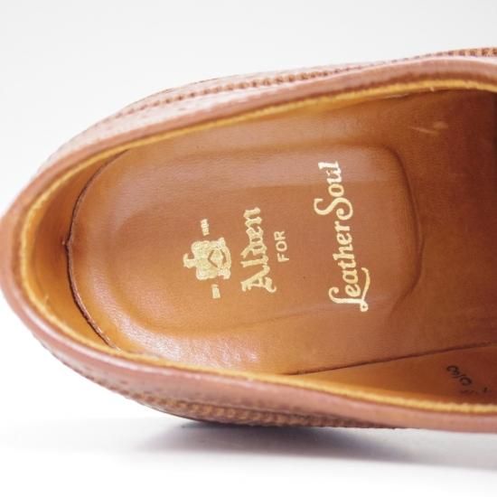 美品★オールデン 7.5E【★(ハワイ)Leather Soul別注/レザーソウル】クロムエクセルレザー/97872/ロングウイング/バリーラスト/Alden★b374