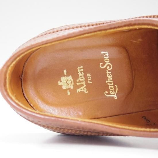 美品★オールデン 7.5E【★(ハワイ)Leather Soul別注/レザーソウル】クロムエクセルレザー/97872/ロングウイング/バリーラスト/Alden★b374