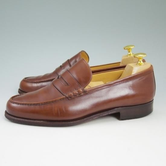 極上★(伊)タニノクリスチー SIZE 6.5【★定価10万円以上】コインローファー/カーフ/TANINO CRISCI★b376