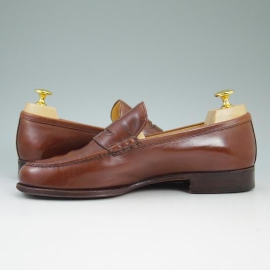極上★(伊)タニノクリスチー SIZE 6.5【★定価10万円以上】コインローファー/カーフ/TANINO CRISCI★b376