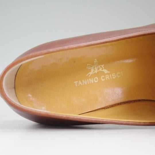 極上★(伊)タニノクリスチー SIZE 6.5【★定価10万円以上】コインローファー/カーフ/TANINO CRISCI★b376