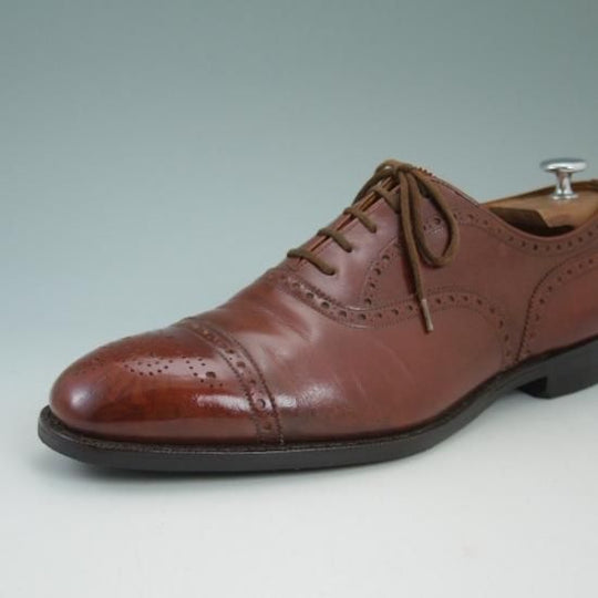 ★チャーチ 90E/UK9【★ディプロマット/DIPLOMAT/3都市ロゴ】73ラスト/旧チャーチ/セミブローグ/Church's★b378