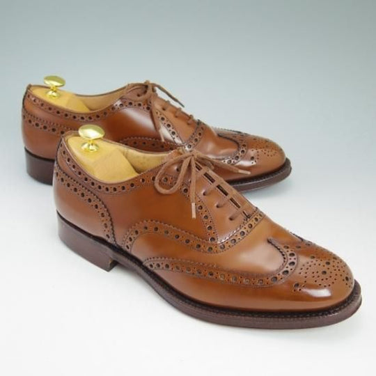 美品★チャーチ 80F/UK8【★バーウッド/BURWOOD】81ラスト/ポリッシュドバインダーカーフ/4都市ロゴ/サンダルウッド/Church's★b379