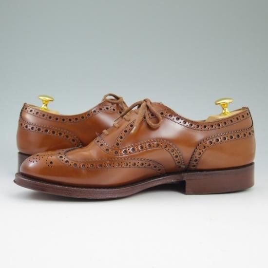 美品★チャーチ 80F/UK8【★バーウッド/BURWOOD】81ラスト/ポリッシュドバインダーカーフ/4都市ロゴ/サンダルウッド/Church's★b379