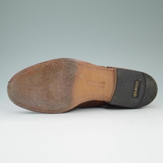 美品★チャーチ 80F/UK8【★バーウッド/BURWOOD】81ラスト/ポリッシュドバインダーカーフ/4都市ロゴ/サンダルウッド/Church's★b379