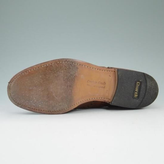 美品★チャーチ 80F/UK8【★バーウッド/BURWOOD】81ラスト/ポリッシュドバインダーカーフ/4都市ロゴ/サンダルウッド/Church's★b379