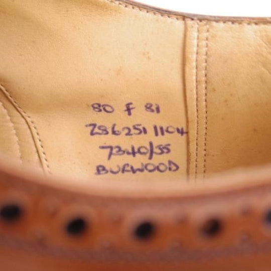 美品★チャーチ 80F/UK8【★バーウッド/BURWOOD】81ラスト/ポリッシュドバインダーカーフ/4都市ロゴ/サンダルウッド/Church's★b379