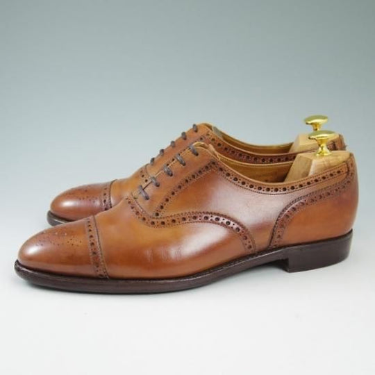 ★極上★クロケット＆ジョーンズ 8E【ウェストミンスター/WESTMINSTER】セミブローグ/Crockett＆Jones★b382