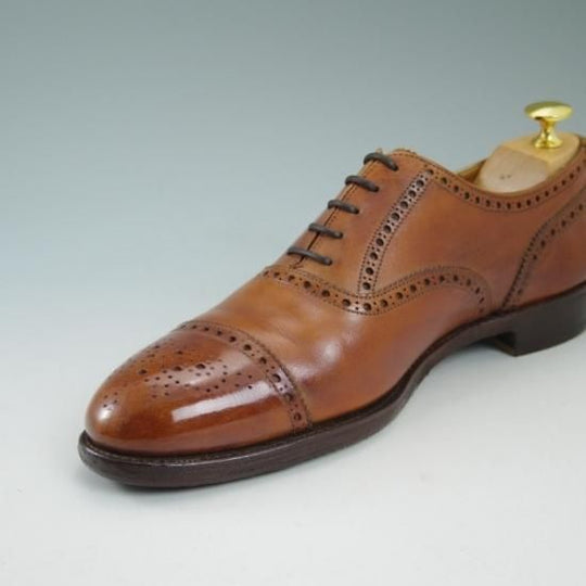 ★極上★クロケット＆ジョーンズ 8E【ウェストミンスター/WESTMINSTER】セミブローグ/Crockett＆Jones★b382