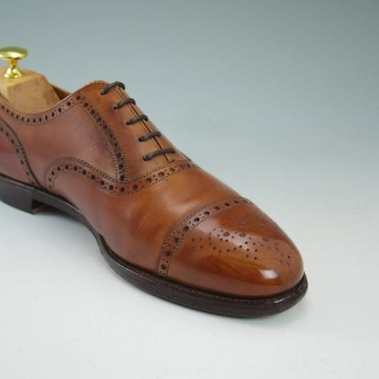★極上★クロケット＆ジョーンズ 8E【ウェストミンスター/WESTMINSTER】セミブローグ/Crockett＆Jones★b382