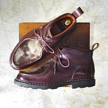 極上★パラブーツ SIZE 7.5【★絶版!!フォック仕様/MUCY】マルシェソール/ミューシー/チロリアン ブーツ/Paraboot★b386