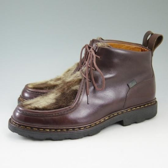 極上★パラブーツ SIZE 7.5【★絶版!!フォック仕様/MUCY】マルシェソール/ミューシー/チロリアン ブーツ/Paraboot★b386