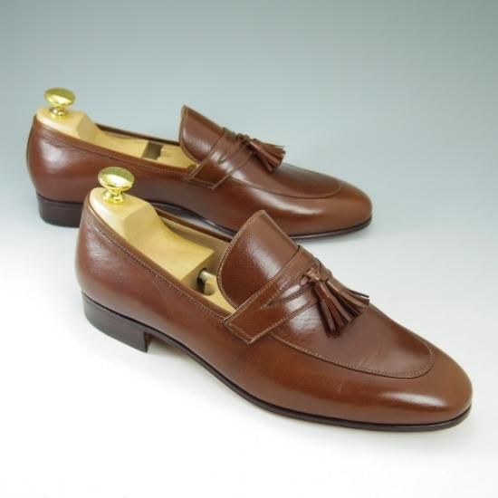 新品★(伊)タニノクリスチー SIZE 8.5【★定価10万円以上/大変希少な未使用品!!】タッセルローファー/TANINO CRISCI★b390