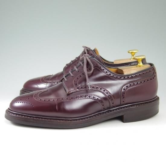 極美品★クロケット&ジョーンズ 6.5E【★ダイナイトソール仕様/PEMBROKE】325ラスト/ペンブローク/フルブローグ/Crockett&Jones★b392