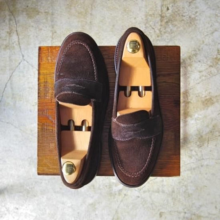 ★オールデン 7.5D【★ユナイテッドアローズ別注/UNITED ARROWS】98103F/フレックスソール/スエード/コインローファー/Alden★b393