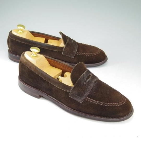★オールデン 7.5D【★ユナイテッドアローズ別注/UNITED ARROWS】98103F/フレックスソール/スエード/コインローファー/Alden★b393