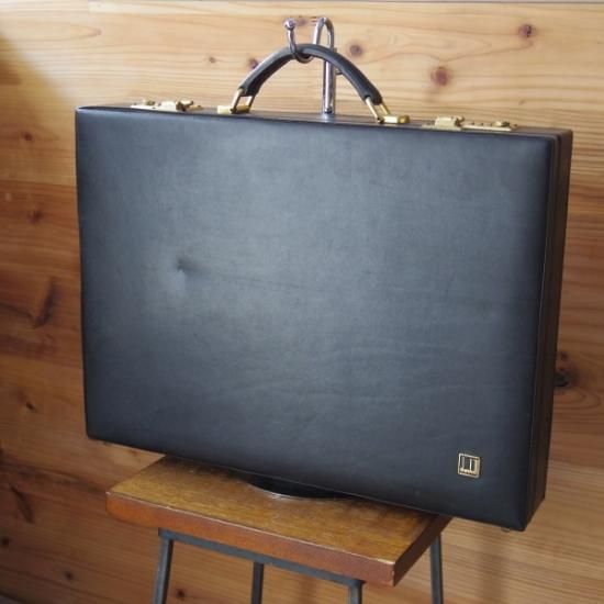 極上☆ダンヒル/DUNHILL【☆スペイン製】アタッシュケース/レザー 黒