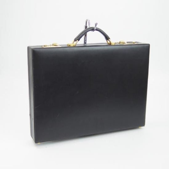 極上★ダンヒル/DUNHILL【★スペイン製】アタッシュケース/レザー 黒/メンズ ビジネス バッグ★N4879