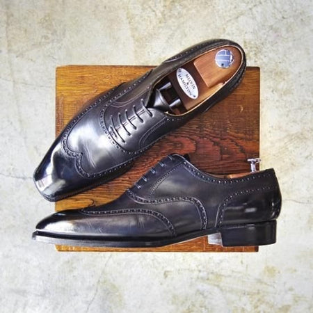 極美品★(伊)リカルド フレッチャ ベステッティ SIZE 9【★定価20万円程度/シューツリー付き】RICCARDO FRECCIA BESTETTI★b394