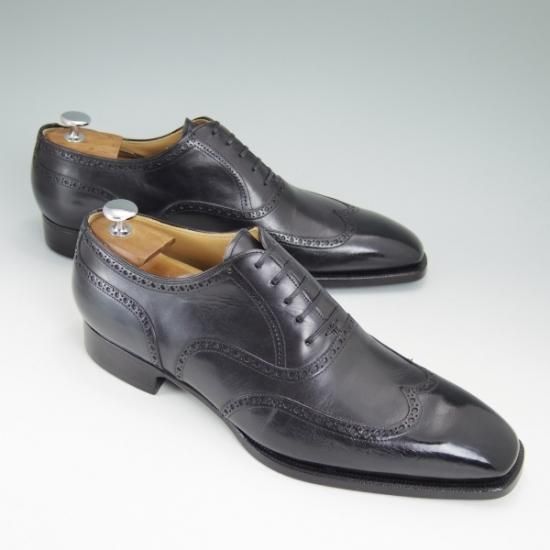 極美品★(伊)リカルド フレッチャ ベステッティ SIZE 9【★定価20万円程度/シューツリー付き】RICCARDO FRECCIA BESTETTI★b394