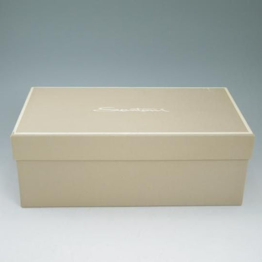 極美品★サントーニ SIZE 5.5【★パティーヌ黒〜灰/イミテーションブローグ】オックスフォード/Santoni★b395