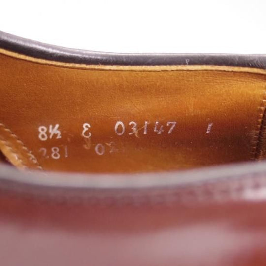 極上★(米)アレンエドモンズ 8.5E【定価15万円以上★コードバン仕様/Polo】サドルシューズ/赤茶/メンズ/ALLEN EDMONDS★b398