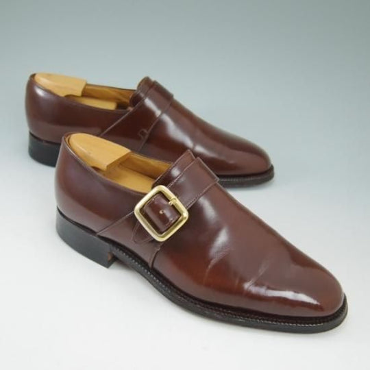 極上★チャーチ 50F/UK5【★ブックバインダーカーフ/3都市ロゴ/73ラスト】Westbury/旧チャーチ/モンクストラップ/Church's★b404