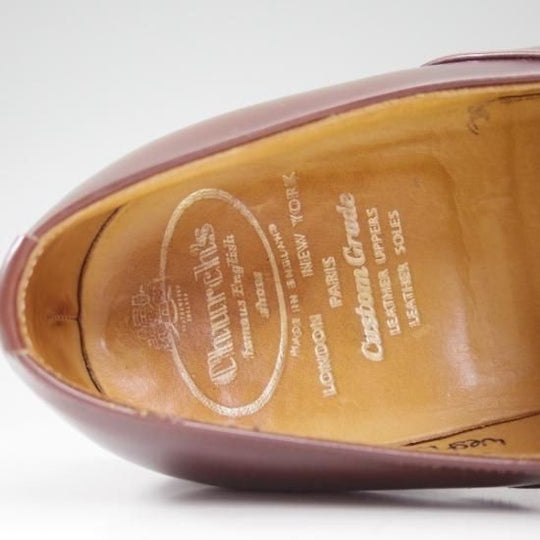 極上★チャーチ 50F/UK5【★ブックバインダーカーフ/3都市ロゴ/73ラスト】Westbury/旧チャーチ/モンクストラップ/Church's★b404