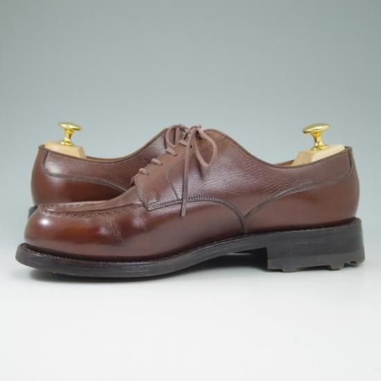 希少旧ロゴ【J.M.ウエストン】名作641ゴルフ レザーシューズ Uチップ焦茶 ジェイエムウエストン 641ゴルフ(GOLF) Uチップ ロシアンカーフ