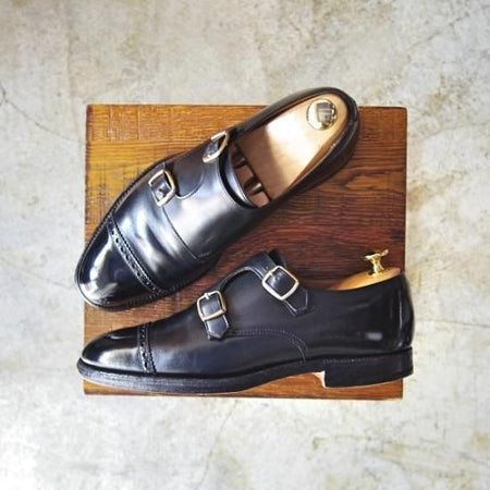 ★クロケット&ジョーンズ 5.5E【★Lloyd Footwear別注/ロイドフットウェア】317ラスト/ダブルモンク/Crockett&Jones★b409