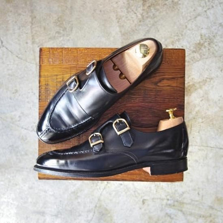 ★クロケット&ジョーンズ 6E【★BARNEYS NEWYORK別注/バーニーズ ニューヨーク】317ラスト/ダブルモンク/Crockett&Jones★b410