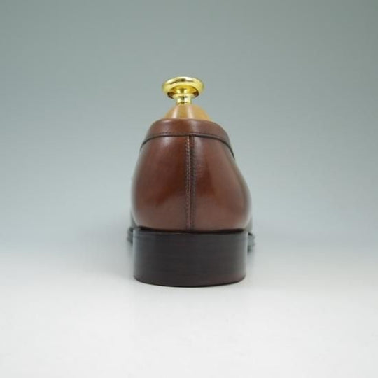 美品★ペルフェット SIZE 8.5【★半カラス仕上げ/P2601】コインローファー/PERFETTO★b418